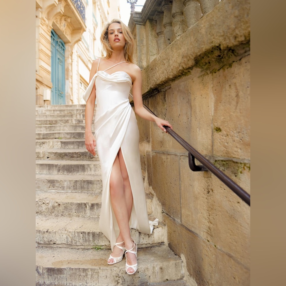Galia Lahav Elise Satin Dress